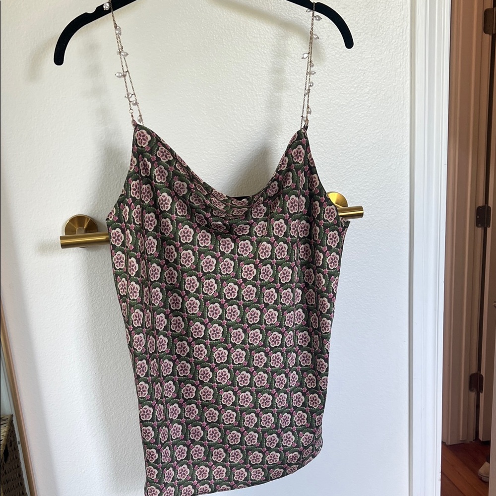 Anthropologie Floral Patterned Women's Top